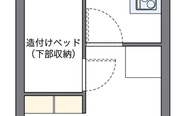 レオパレス丸岡 - 에ビ名市 학생 숙소 - 107号房间(带独立厨房)