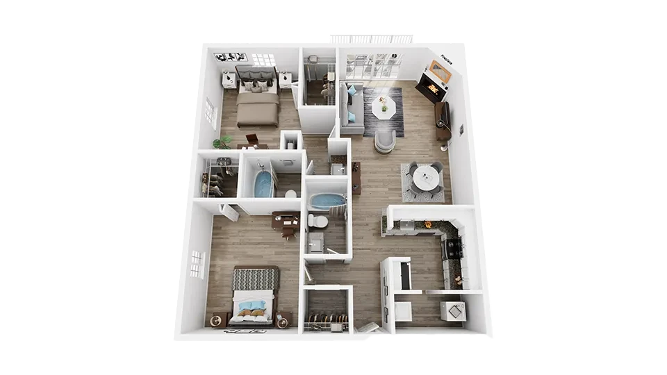 2 Bed 2 Bath_The Maple