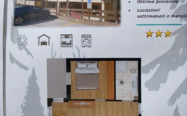 Apartment in Via al Sole, Pinzolo for 55 m² with 1 bedrooms 4