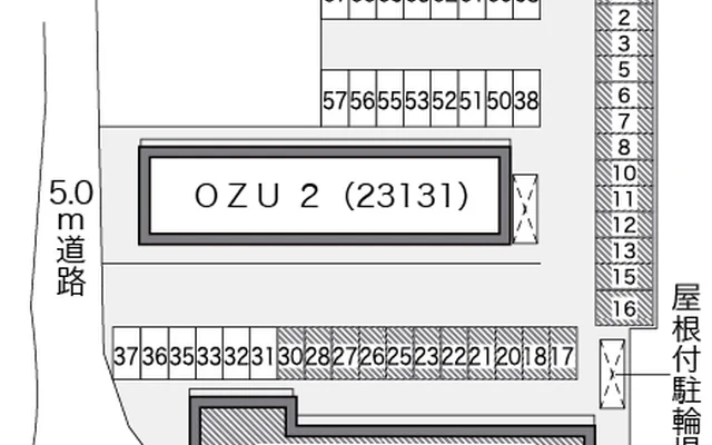 レオパレスＯＺＵ　１ 2