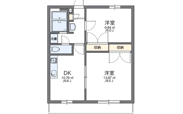 レオパレスＦＵＪＩ - Mizuho student accommodation - 202号房间(带餐厅/独立厨房)