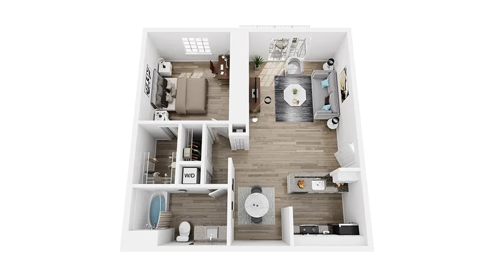 1 Bed 1 Bath_Madison