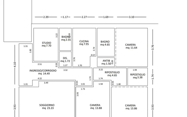 Apartment in Via Armando Diaz, Ravenna for 108 m² with 4 bedrooms 0