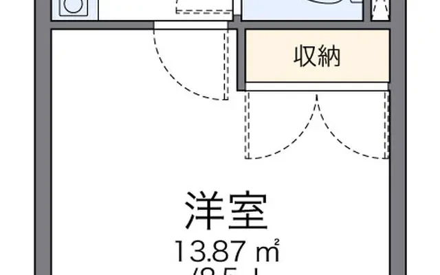 レオパレスエスペランサ - 廿日市市の学生向け宿泊施設 - 102号房间(带独立厨房)