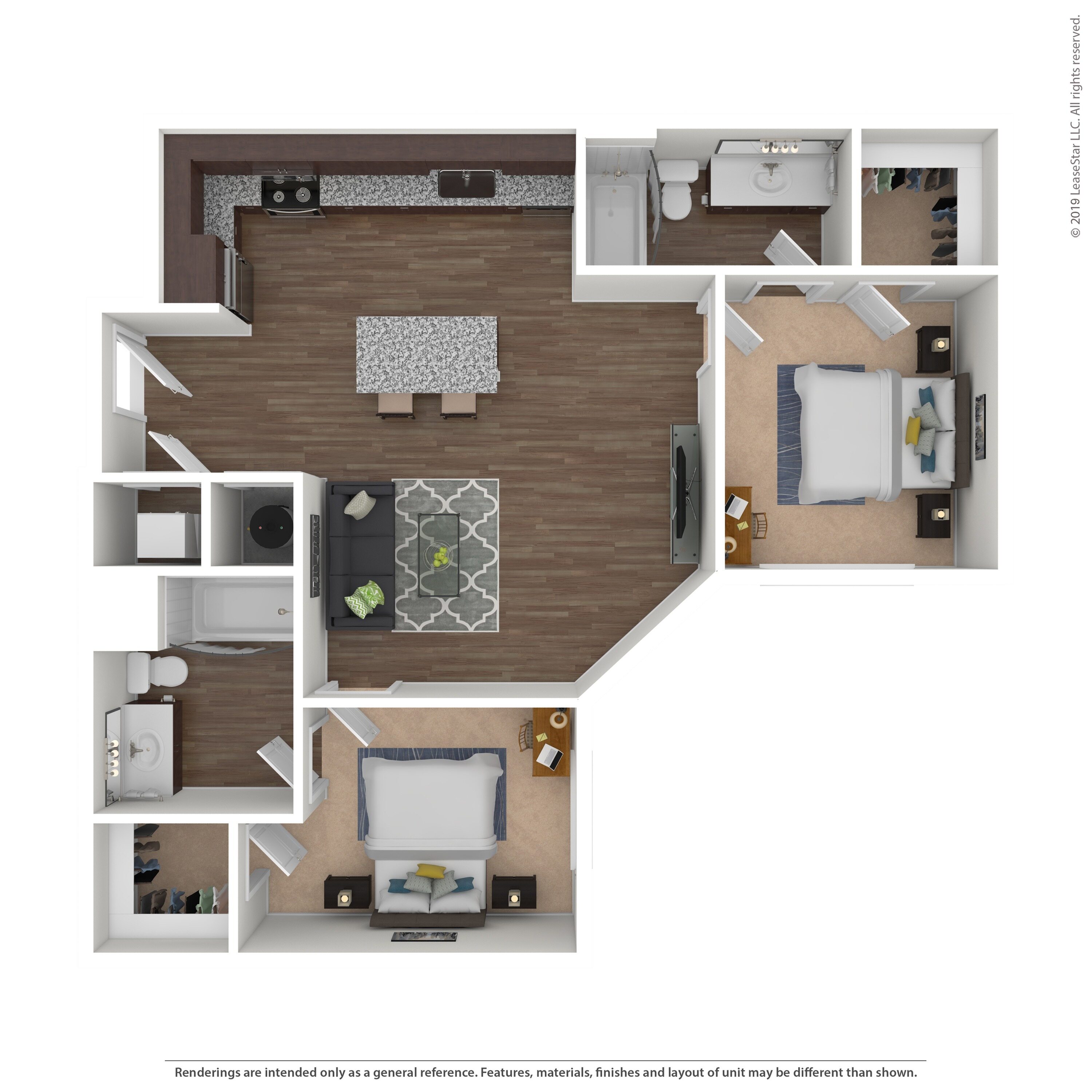 2 Bedroom 2 bathroom