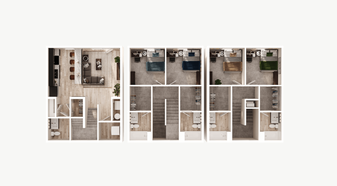 4 Bed 4.5 Bath TH Deluxe