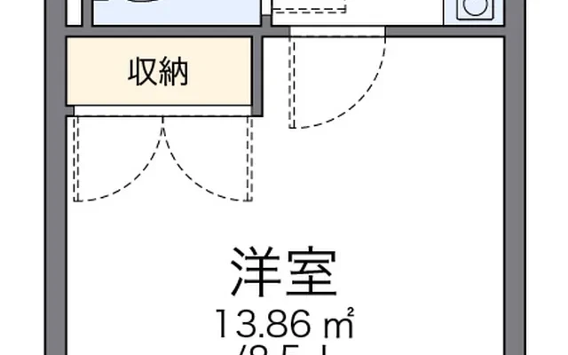 レオパレスサワ - Arashiyama-cho Hiki-gun student accommodation - 203号房间(带独立厨房)