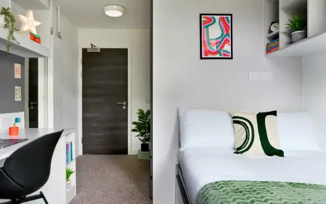 Clifton & Stewart House - グラスゴーの学生向け宿泊施設 - Bronze Ensuite - Single Occupancy
