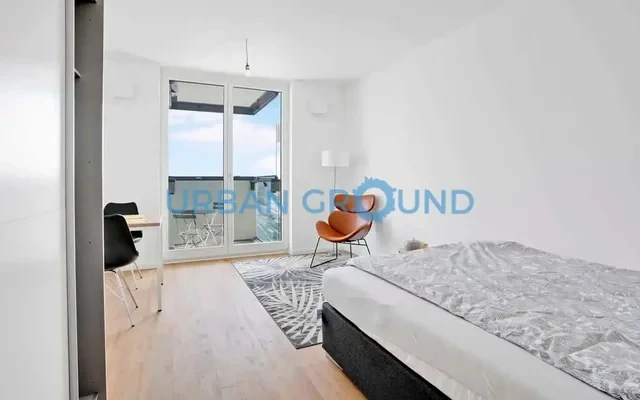 Furnished 1 room studio with elevator and balcony 2
