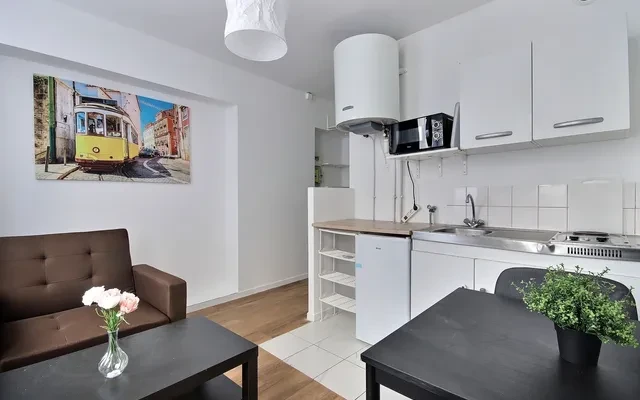 Furnished apartment rental Studio Alcove - 28m² - Republique - Paris 3