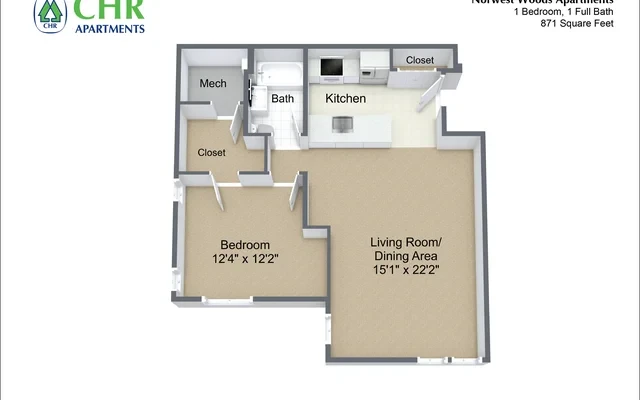 Norwest Woods - ノーウッドの学生向け宿泊施設 - 1 Bedroom