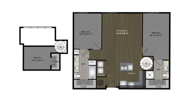 3 Bed 2 Bath Lady Bird Loft