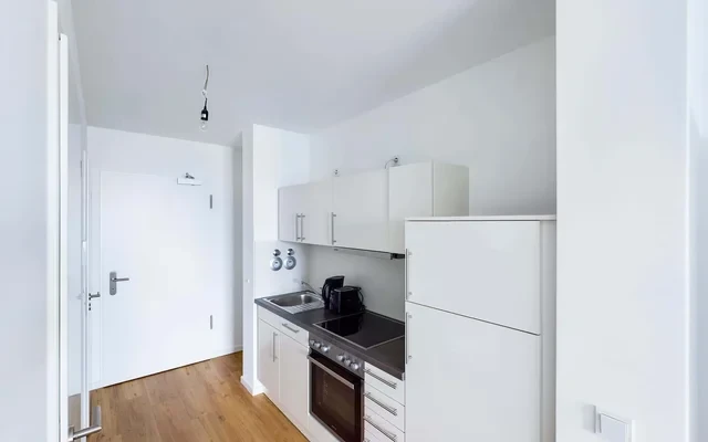 Furnished 1 room studio with elevator and balcony 2