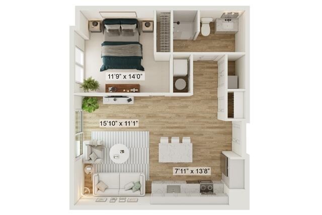 1 Bed 1 Bath The McKees