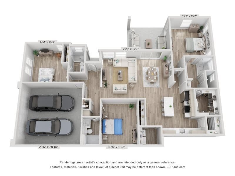 3 Bed 3 Bath The Madrid II