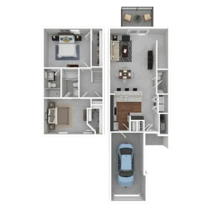 2 Bed 2 Bath Roosevelt