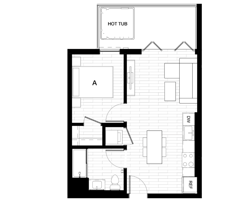 1Bed 1Bath-1x1 Mansion