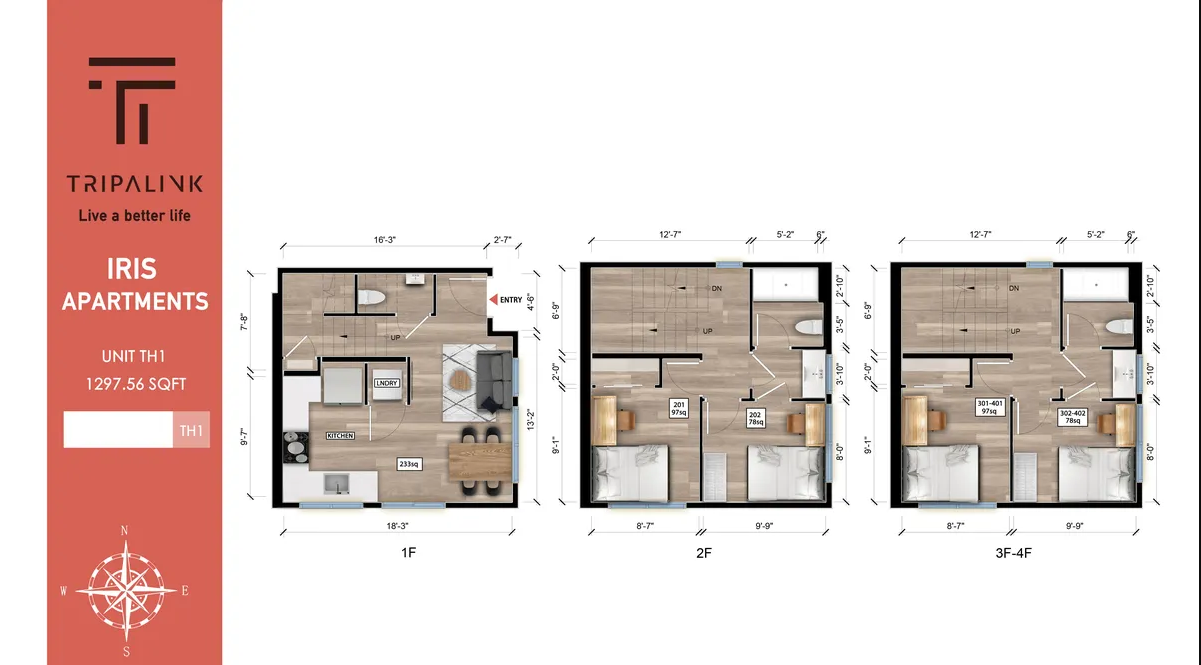 6 Bed 3.5 Bath Townhouse A