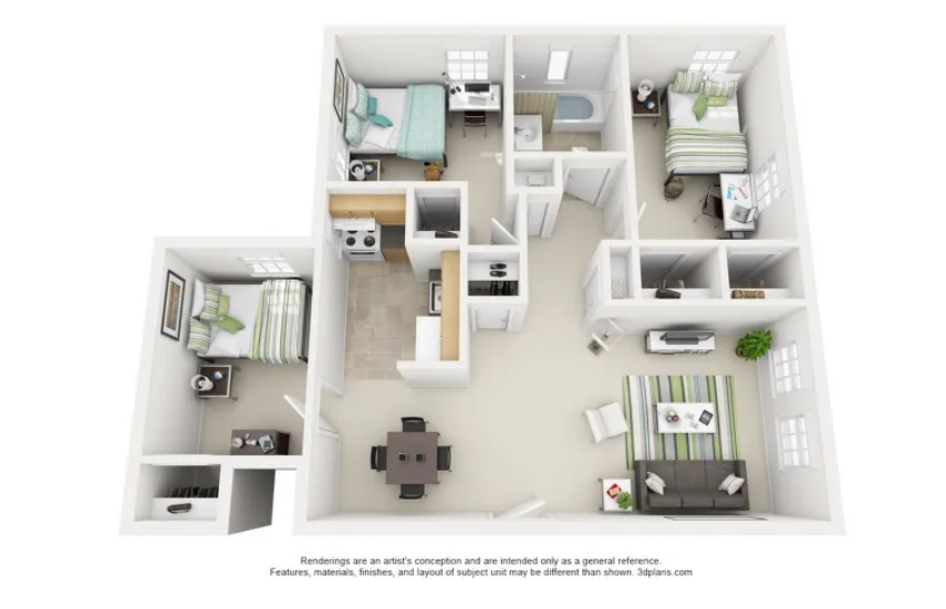 3bd / 1ba The Griffin