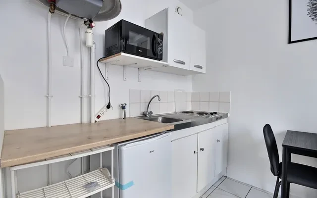 Furnished apartment rental Studio Alcove - 28m² - Republique - Paris 4