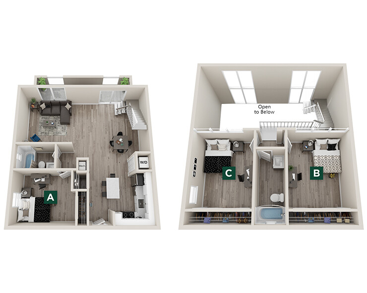 3 Bed 2 Bath Cloister