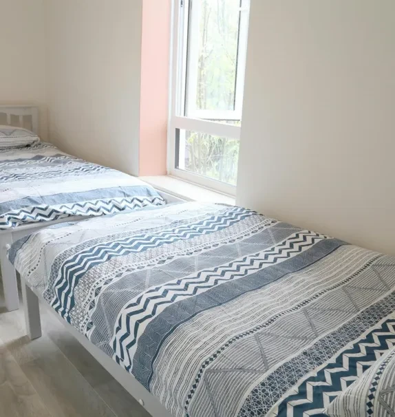 Bed in twin bedroom, in Phibsborough