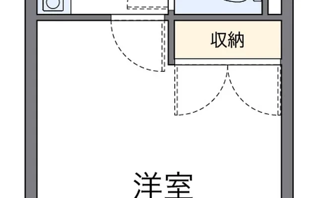 レオパレス希みが丘 - 小郡市(おぐにし)の学生向け宿泊施設 - 204号房间(带独立厨房)