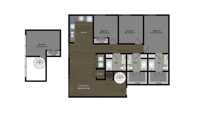 4 Bed 3 Bath ACL Loft