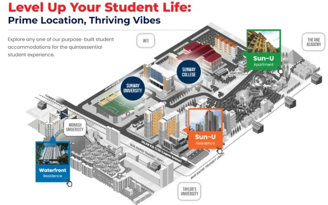 Sun U Residence - Petaling Jaya student accommodation
