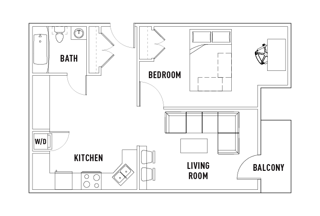 Phase 1 - 1 Bed - 1 Bath C