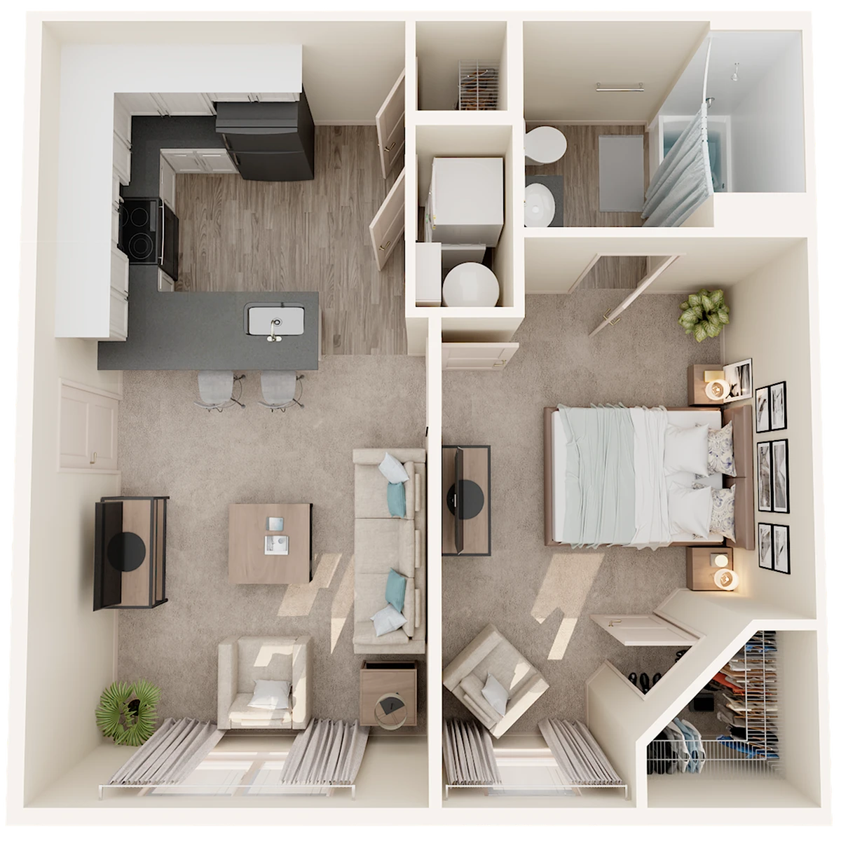 1 Bed 1 Bath The Shore