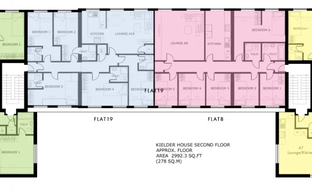 纽卡斯尔 Flat 19 Kielder House 5室5卫浴公寓 1