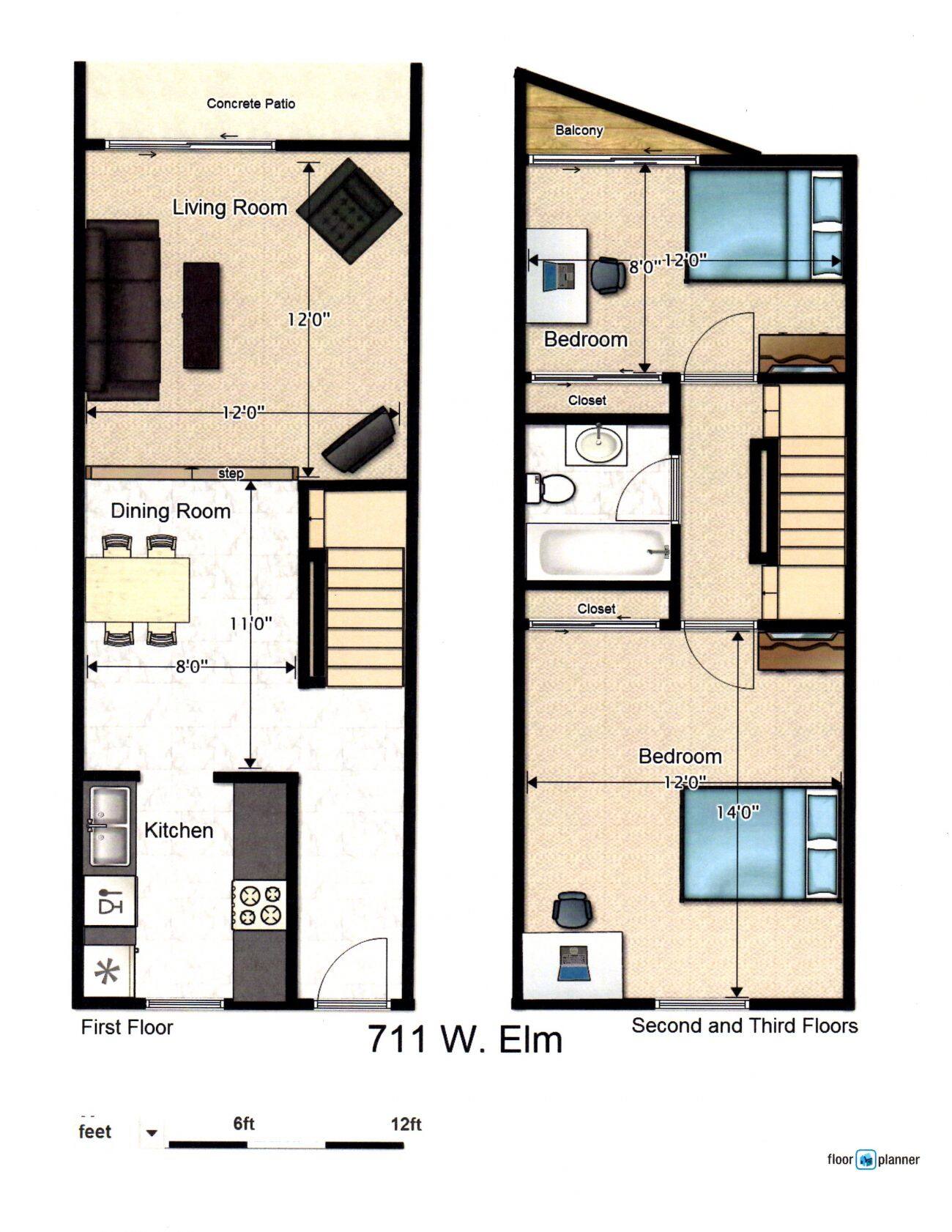 4 Bedrooms, 2 Bathrooms