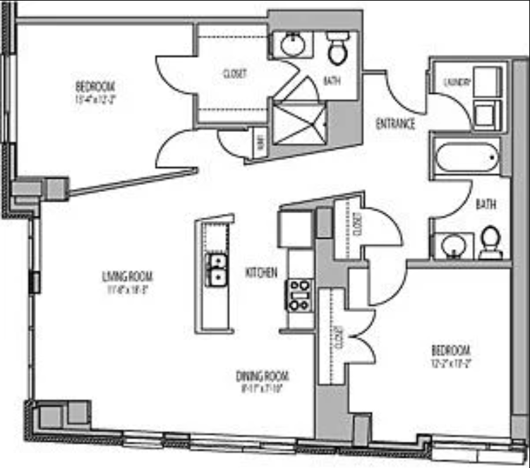2 Bedroom 2D Renovation 2