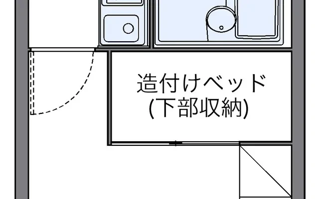 レオパレスK&R - 松山市の学生向け宿泊施設 - 206号房间(带独立厨房)