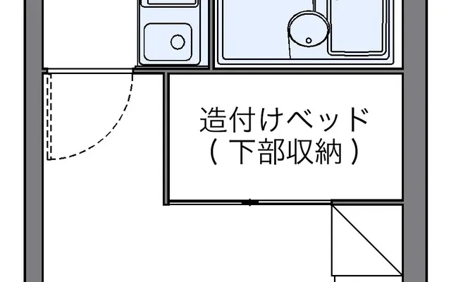 レオパレス稲荷町 - Tagawa student accommodation - 207号房间(带独立厨房)