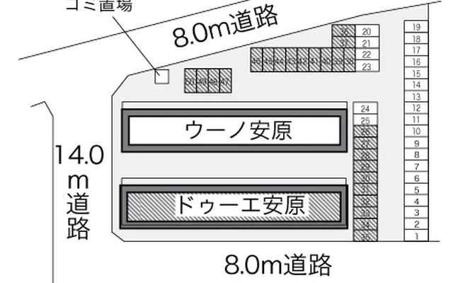 レオパレスドゥーエ安原 2