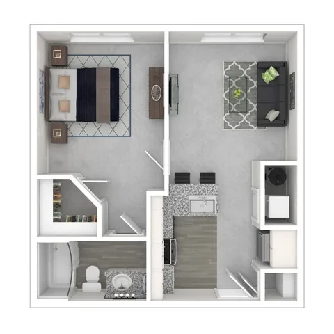 1 Bed 1 Bath Colonial