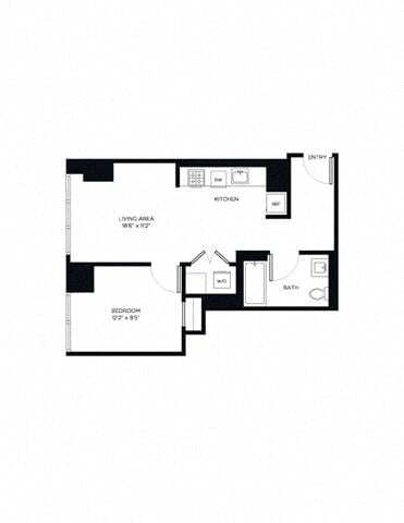 1 Bedroom 1B