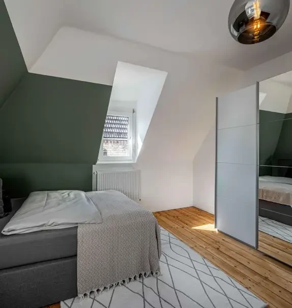 Tidy single bedroom in Feuerbach