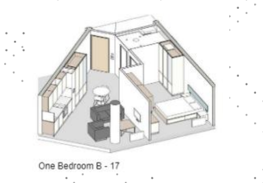 One Bedroom B-L2-L6