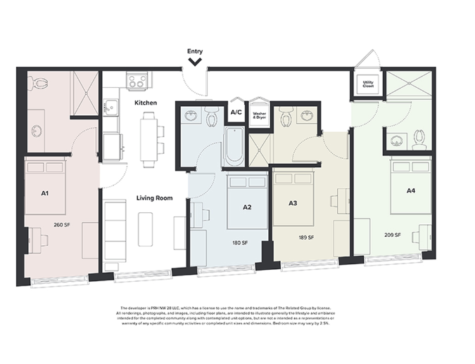 4 Bedroom / 4 Bathroom D1