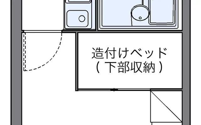 レオパレス稲荷町 - Tagawa student accommodation - 205号房间(带独立厨房)