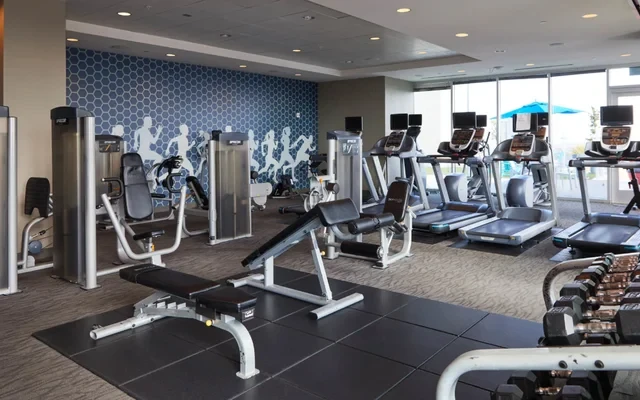 skyhouse south - chỗ ở sinh viên tại Atlanta - Phòng gym