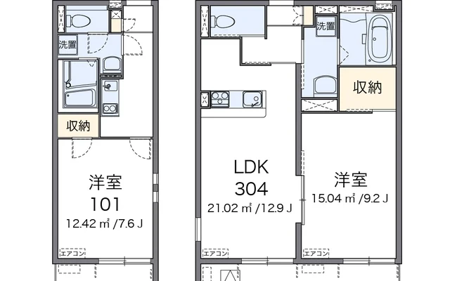 クレイノラポステ一ツ家 1