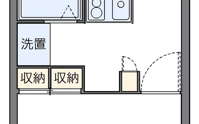 レオパレスグローリーB - chỗ ở sinh viên tại Huyện Chūgun, thị trấn Ninomiya - 101号房间(带独立厨房)