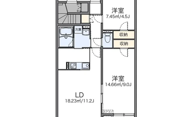 レオネクストジュヌ エルブ - chỗ ở sinh viên tại Thành phố Ako - 102号房间(带客厅/餐厅/独立厨房)
