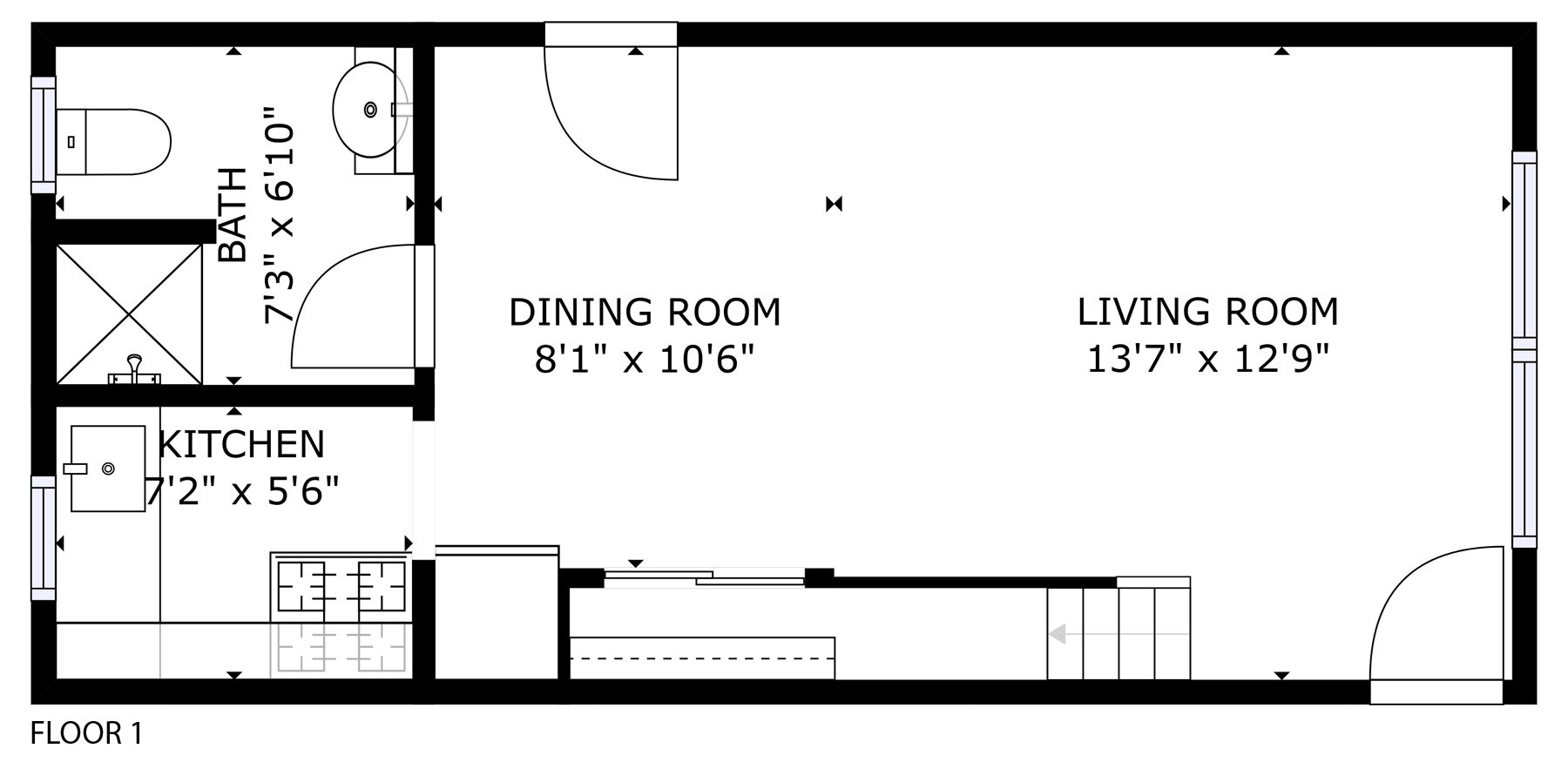 1 bed 1 bath-NYC STYLE LOFT