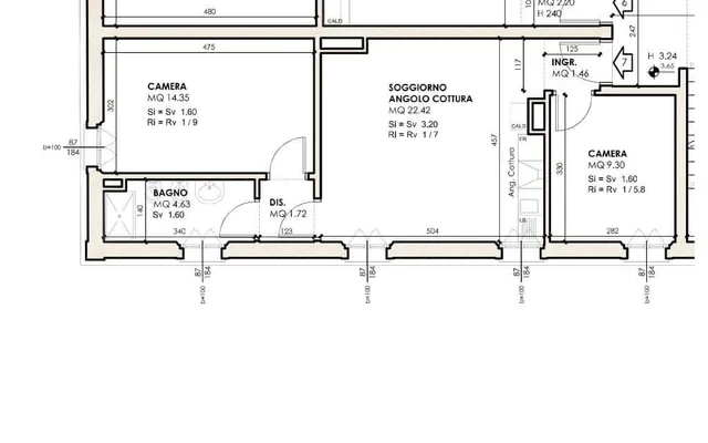 Apartment in Via delle Fragole, Bologna for 70 m² with 2 bedrooms 1