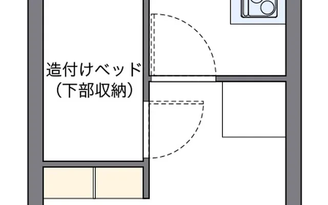 レオパレス輝 - Hamamatsu student accommodation - 101号房间(带独立厨房)